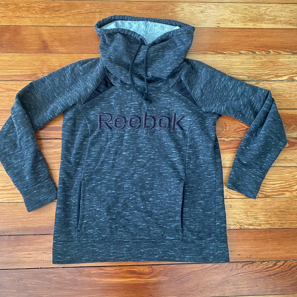 Black Reebok funnel neck sweatshirt small
